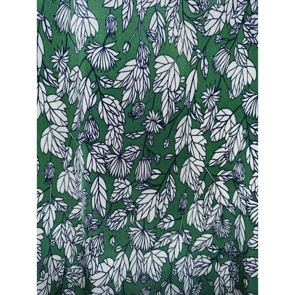 Gilli Dress Green Leaves Floral Size 3x Tied Sleeves Summer Beach Casual Dress - Picture 6 of 7